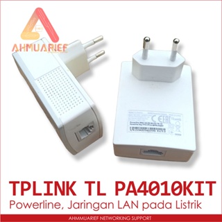 TP-LINK TL-PA4010KIT AV600 Powerline LAN dalam Jaringan Kabel Listrik 600Mbps