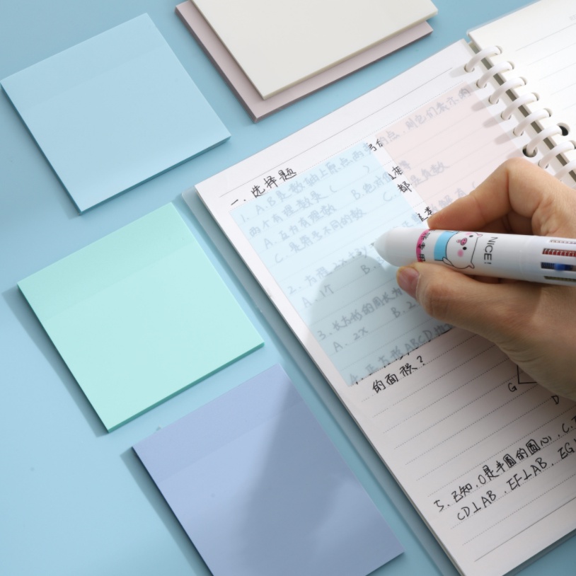 Jual STICKY NOTE TRANSPARAN / STICKY NOTES POLOS PENANDA HALAMAN