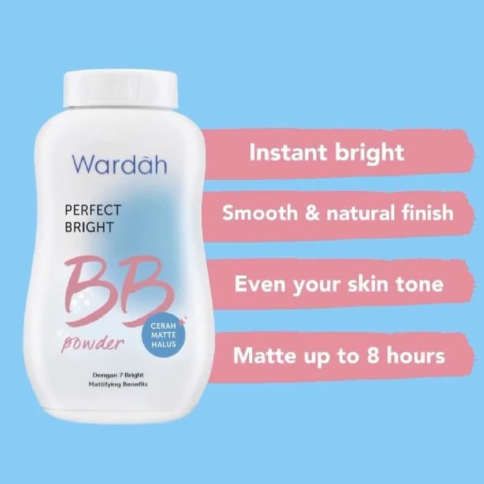 Wardah Perfect Bright BB Powder - Bedak Tabur Yang Mencerahkan dan Ringan Digunakan