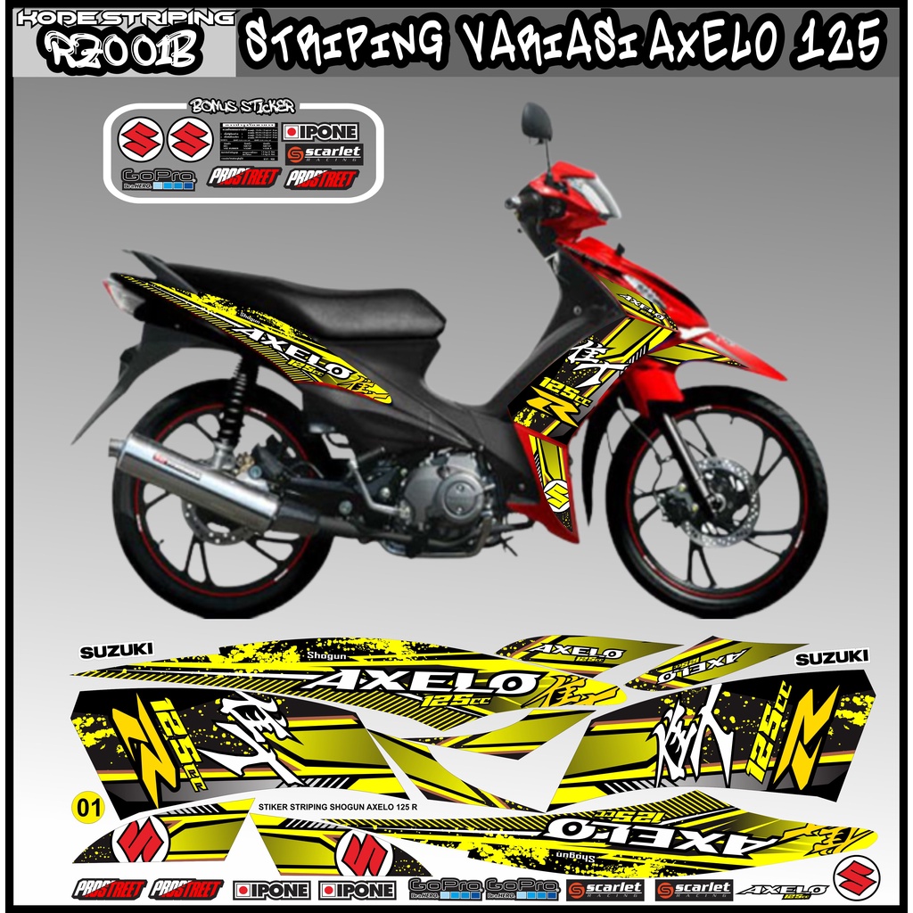striping suzuki axelo 125 / decal suzuki axelo 125 / sticker suzuki axelo 125