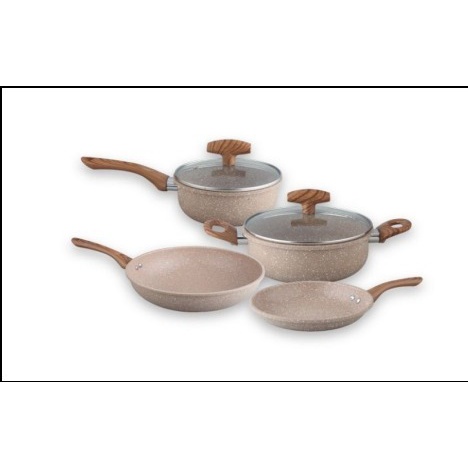 Viera Marble Cookware Set Paket Panci Fry Pan 4 Pcs TMS99-278