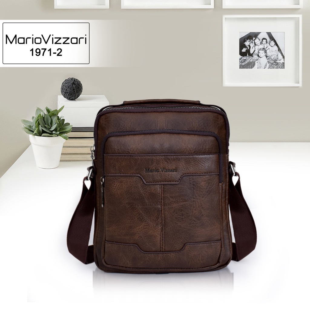 Tas Selempang Pria Kulit Mario Vizzari London (1971-2)