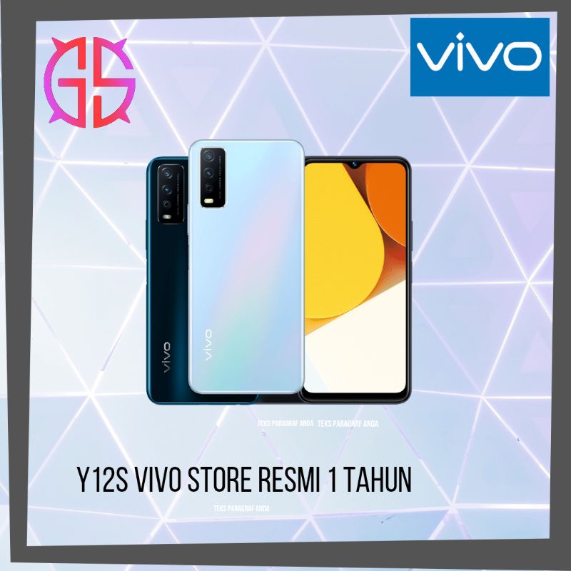 vivo y12s 3/32 vivo store resmi 1 tahun