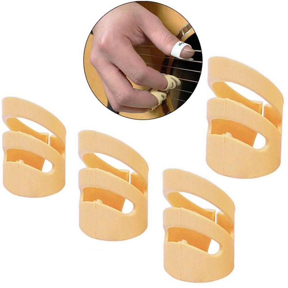 Top 4Pcs/set Finger Picks ALaska Pik Baru Untuk Penutup Jari Gitar Akustik