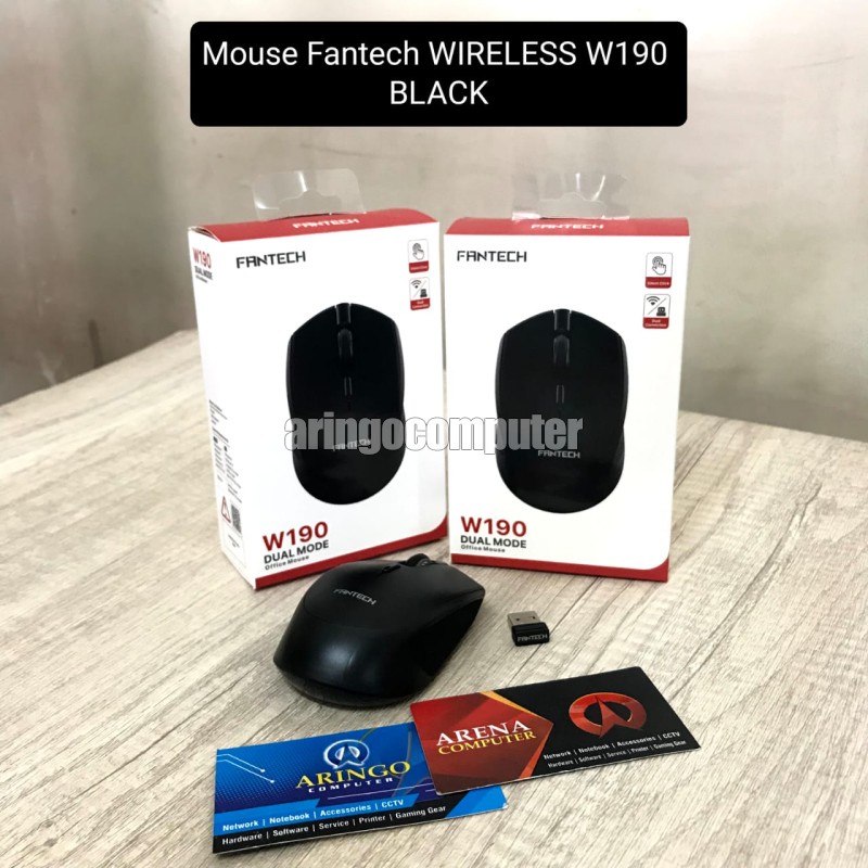 Mouse Fantech WIRELESS W190 BLACK