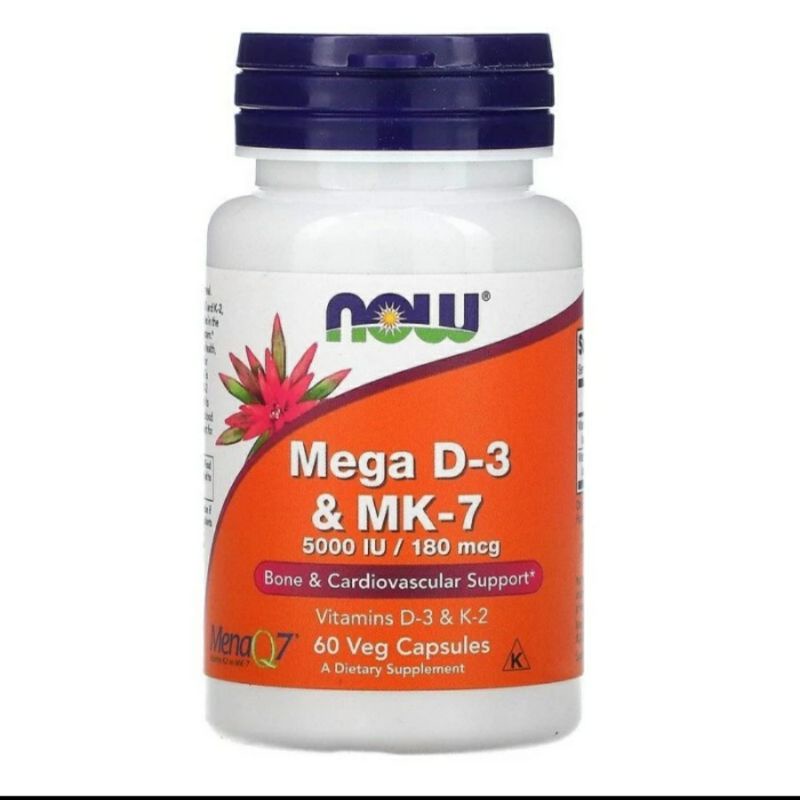 NOW FOOD MEGA D3- K2 / vitamin kesehatan tulang dan kekebalan tubuh. Ori USA