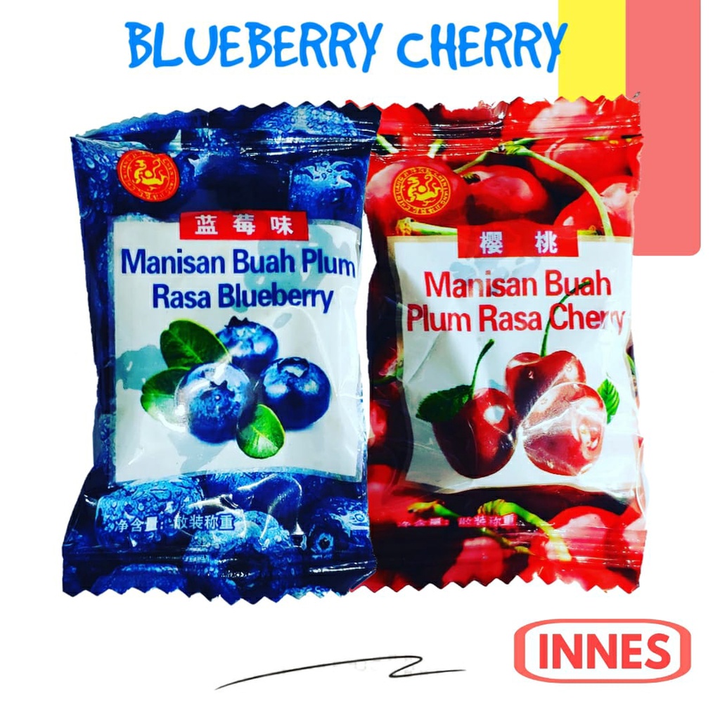 

Buah Plum Cherry Plum Blueberry / Manisan Ceri Cheri Chery Cery Blueberi Blueberri