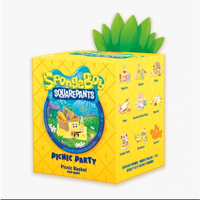 Pop Mart Nickelodeon Spongebob Squarepants Picnic Party 9 Model - MISP