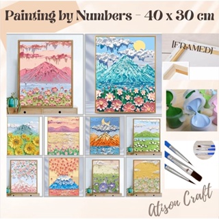 FRAMED Paint By Number 40 x 30 cm - painting kit 40x30 cm