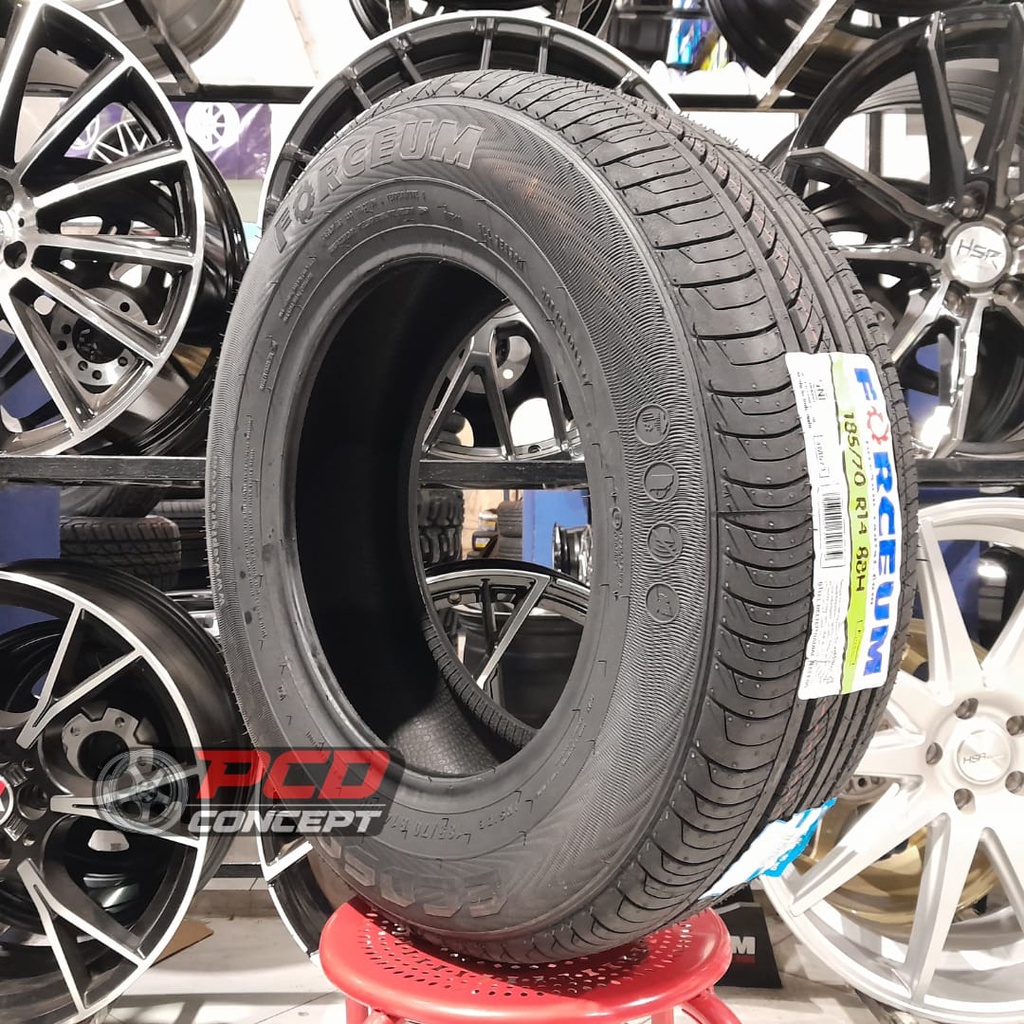 BAN MOBIL R14 TUBLES STANDAR AVANZA XENIA KIJANG 185/70 R14 FORCEUM BUKAN DUNLOP // FORCEUM ECOSA 18