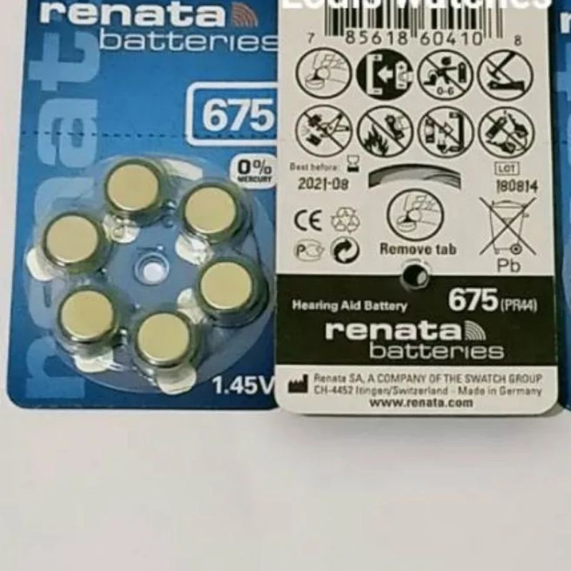 baterai jam tangan Renata 675 original