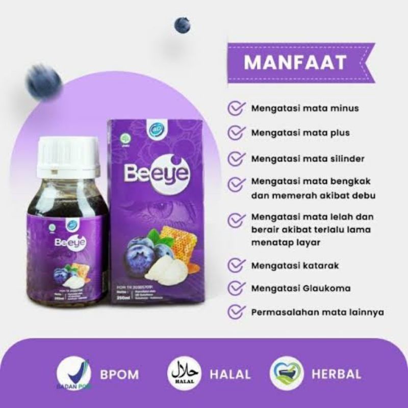 [Bisa COD] Madu Beeye Original Terbaik Atasi Mata Minus Plus Silindris Katarak Mata Merah Iritasi / Dijamin Sembuh / Mata Lebih Sehat