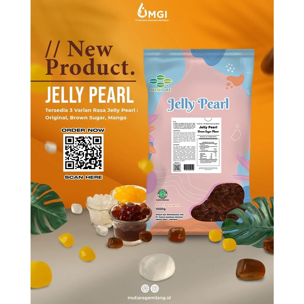 

Jelly Pearl | Jelly Rumput Laut | Topping Jelly | Toping Minuman Jelly 1 KG