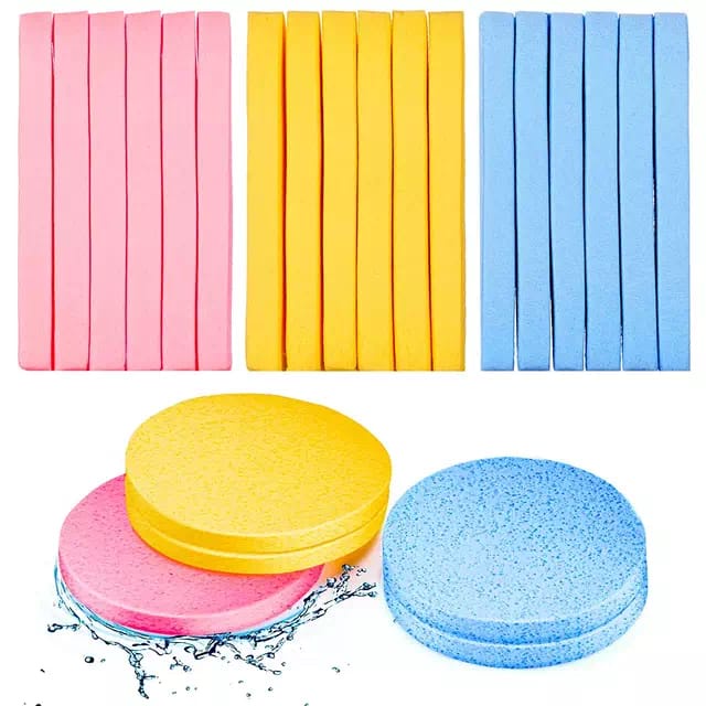 Stick Spons Kentang Facial 1 set 12 Sponges Make Up Wajah MALLSHOPPING