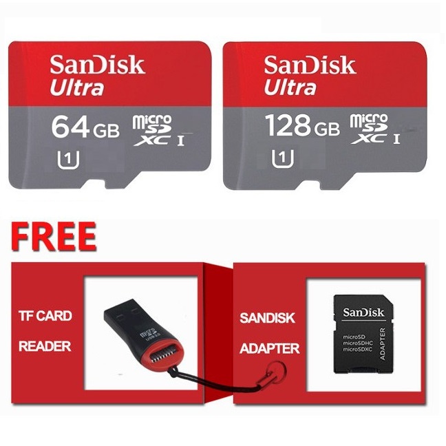 Sandisk Kartu Memori Micro SD 1TB ULTRA A1 Anti Air Untuk Handphone / Tablet