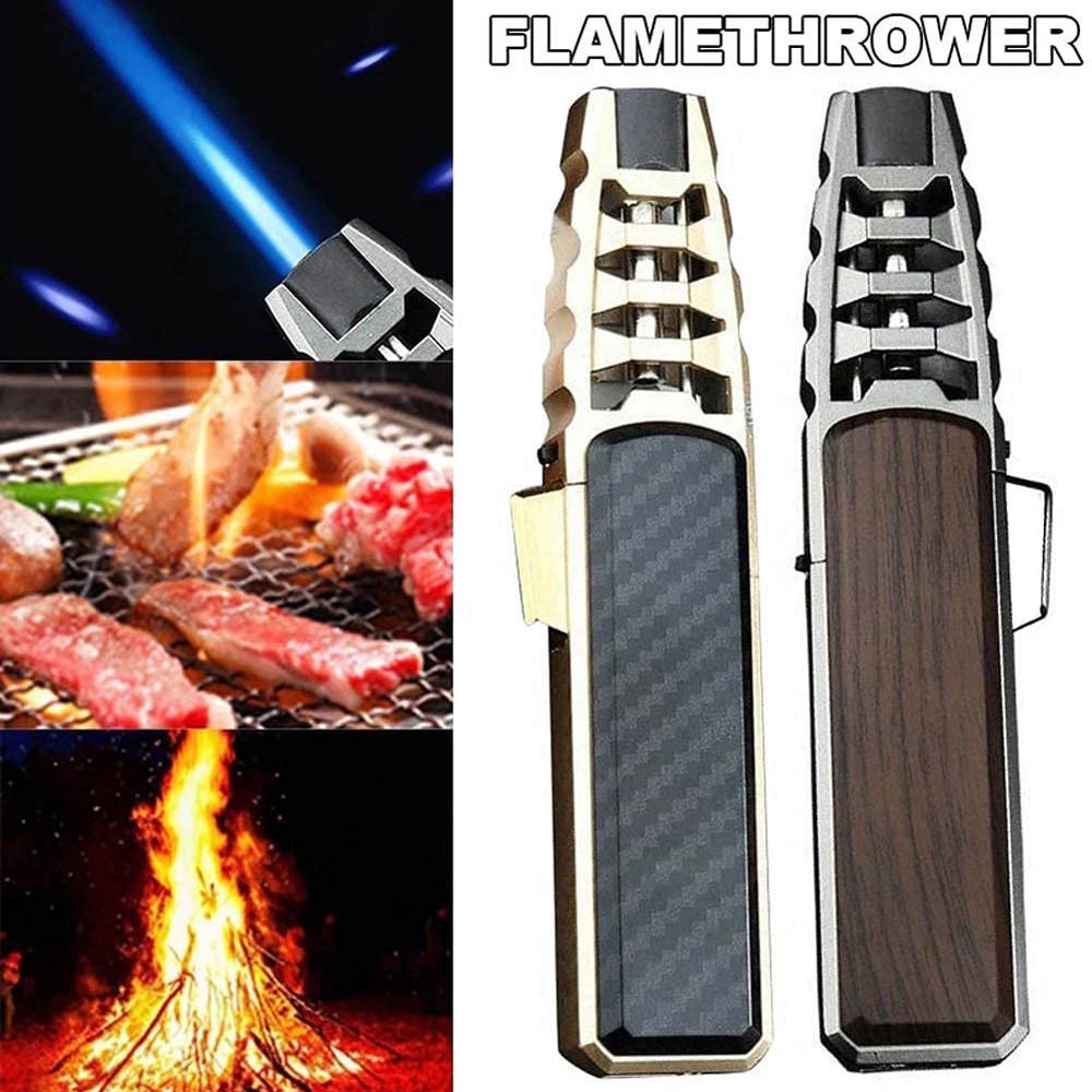 Jobon Korek Api Gas Flame Jet Gun Butane Torch - ZB-588 - Brown