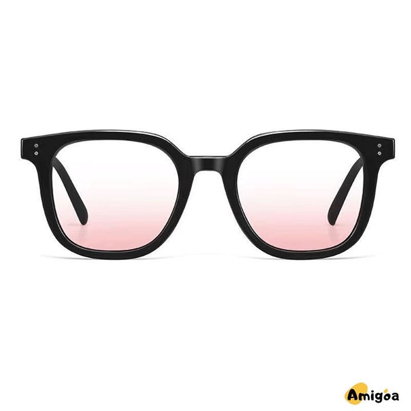 Kacamata Hitam Wanita Model Frame Hitam Gradasi Pink Untuk Fotografi - AG2