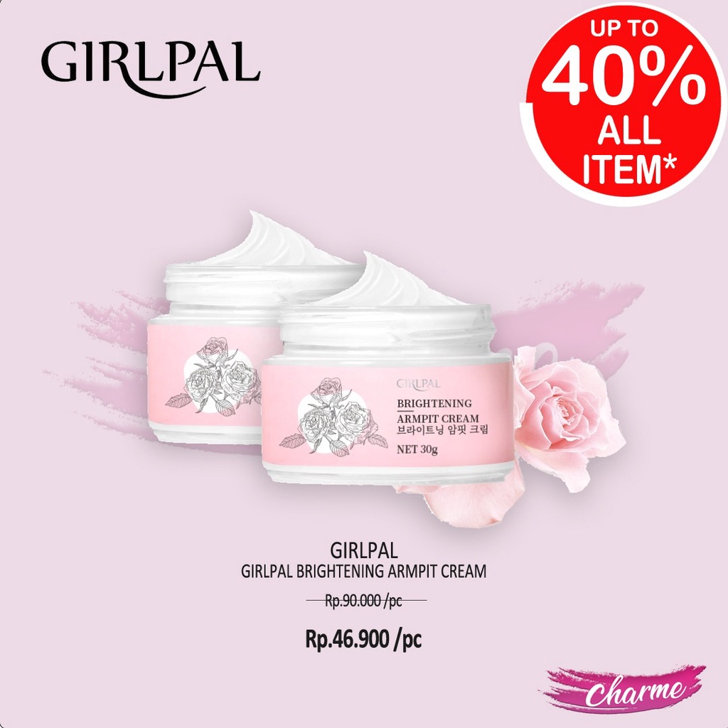 (READY &amp; ORI) GIRLPAL Brightening Underarm Armpit Cream 30gr BPOM