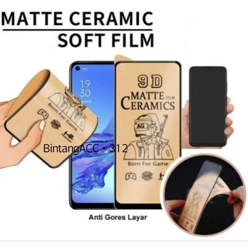 Ceramic matte 9D game mobile, Screen protector All type VIVO