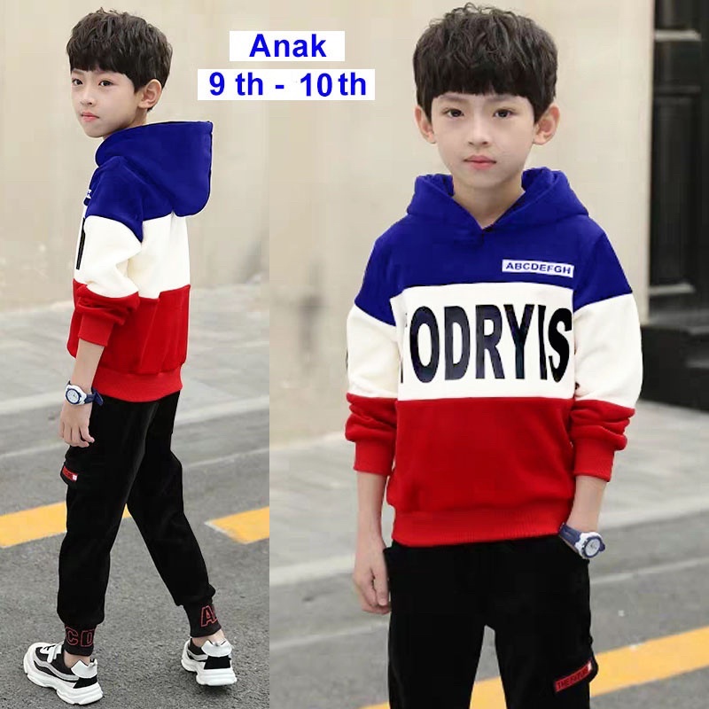 SWEATER HOODIE KIDS ODRYS HODIE ANAK KOMBINASI PREMIUM KEKINIAN