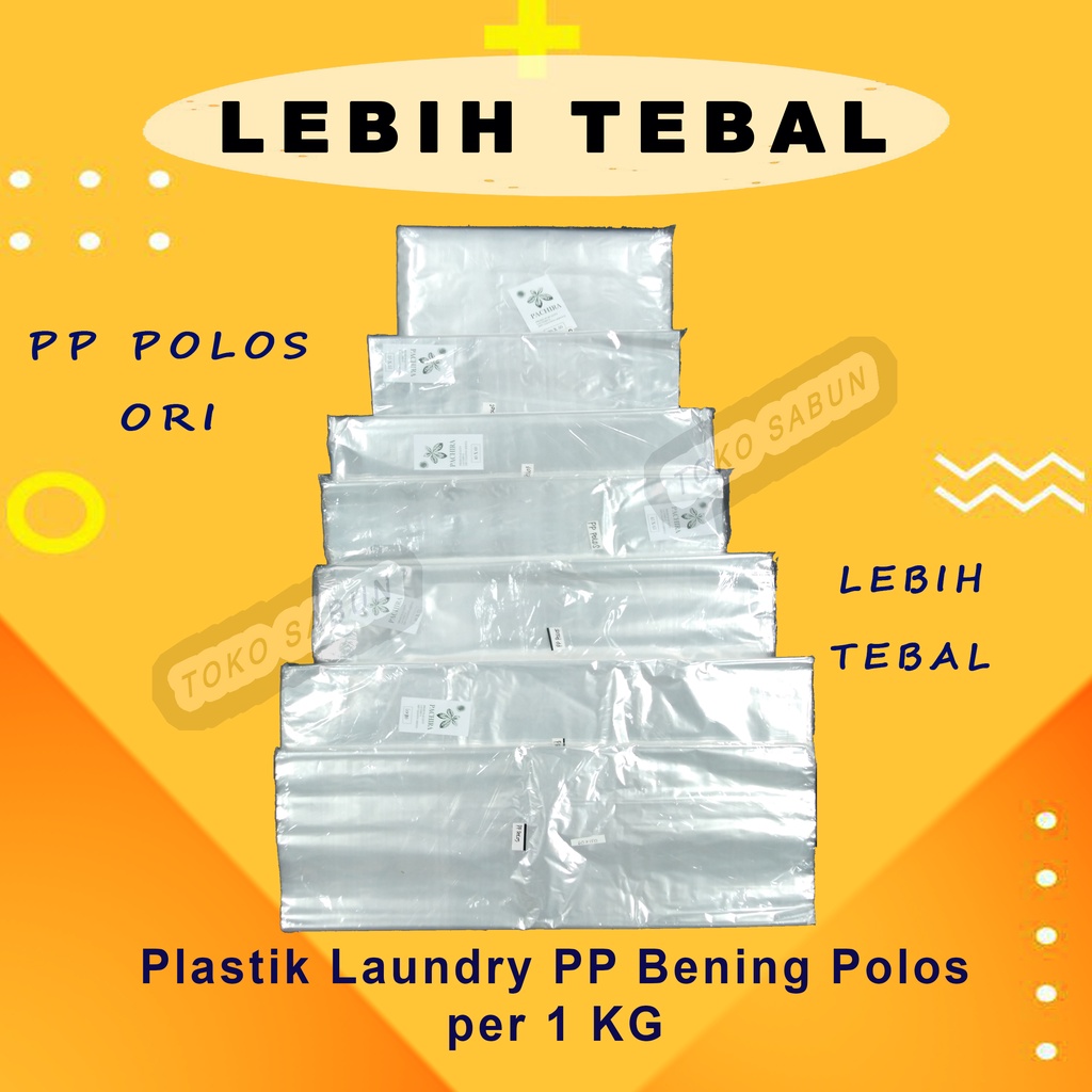 Plastik Laundry PP Bening Polos 1 KG