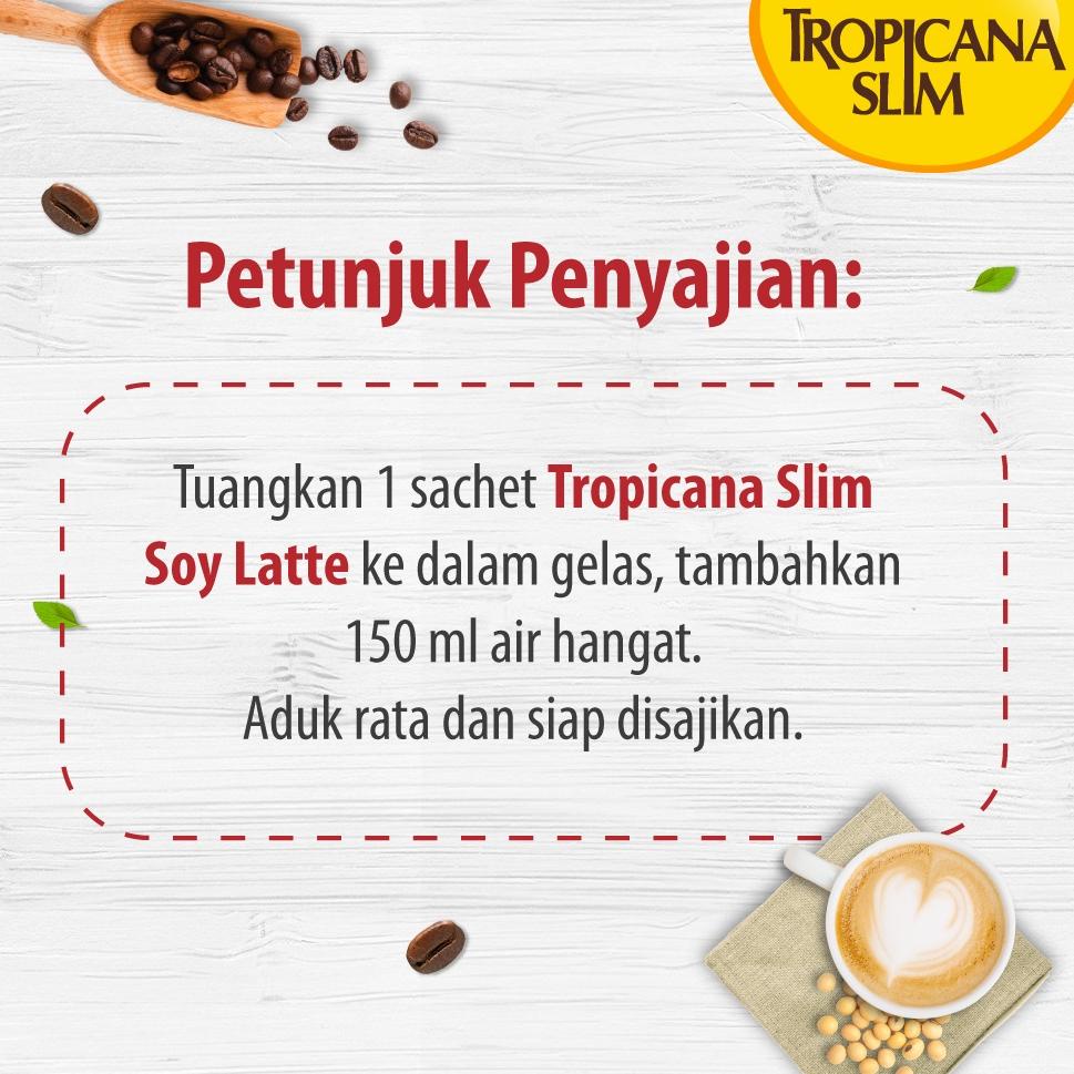 

qxy-89 Tropicana Slim Soy Latte 10 Sachet - Kopi Plant Based Bebas Gula .,..,.,.,.