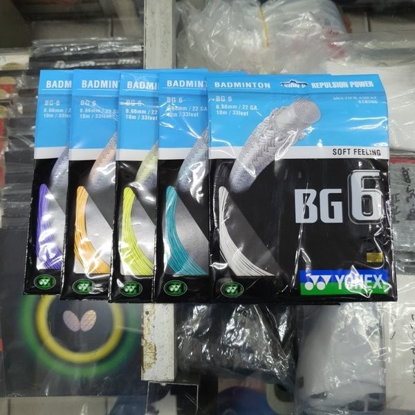 Raket Senar Badminton Raket Yonex Bg 6 Ch Bg6 Kode Ch Original Lisensi China