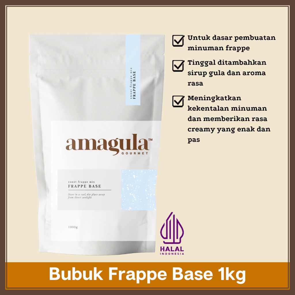 

BUBUK FRAPPE BASE POWDER UNTUK SEGALA JENIS MINUMAN – TEH, KOPI, BOBA, SMOOTHIES, DAN JUICE – HALAL