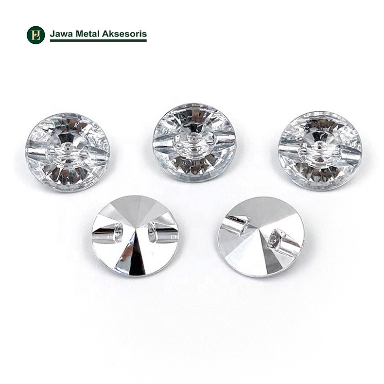 Jawa Plastic Button Swaroski Kancing Kristal Bed Gaun Sofa Baju Aksesoris Perhiasan Payet Mote A-1