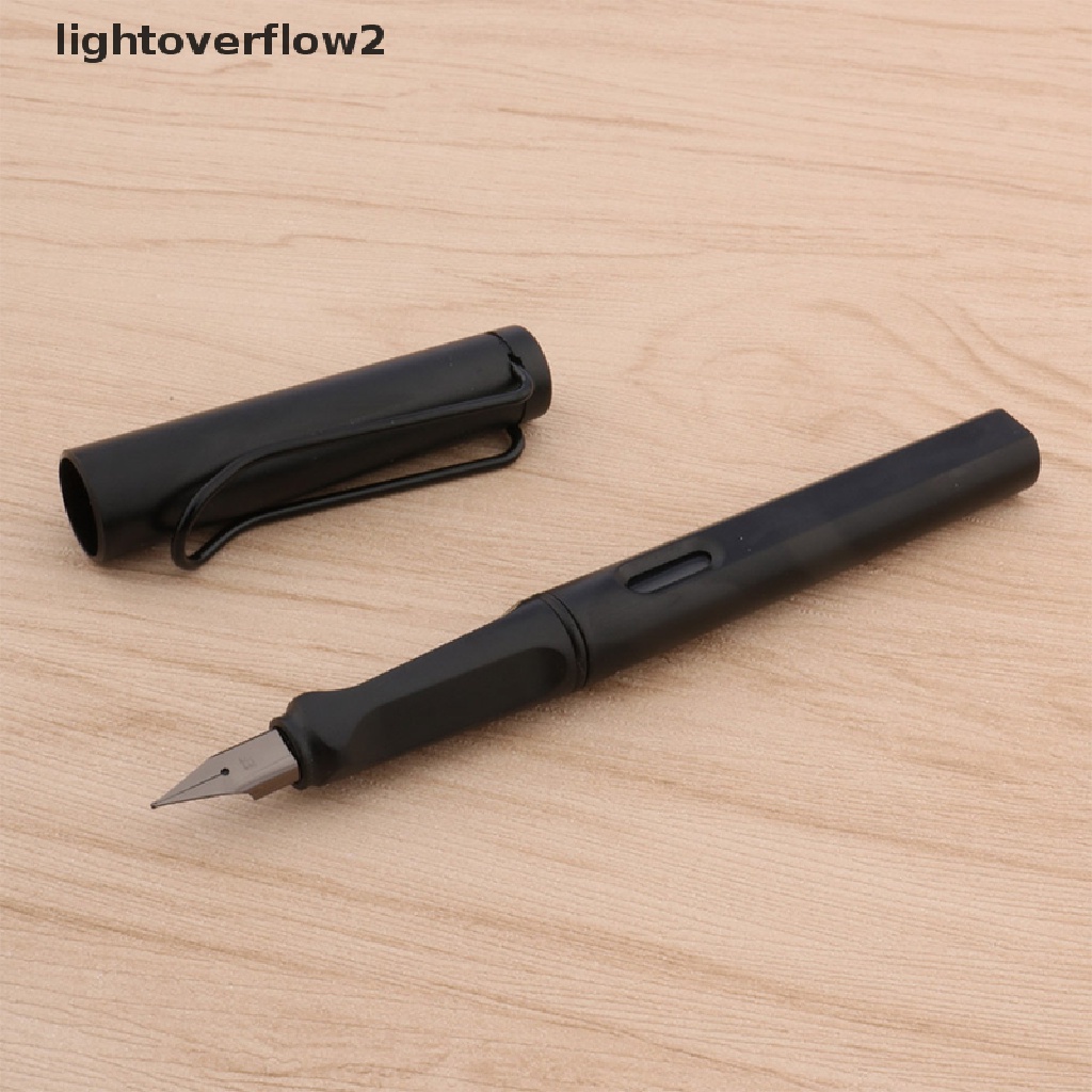 (lightoverflow2) Pulpen Tinta Warna Abu-Abu Tua Bahan Plastik Untuk Sekolah / Kantor