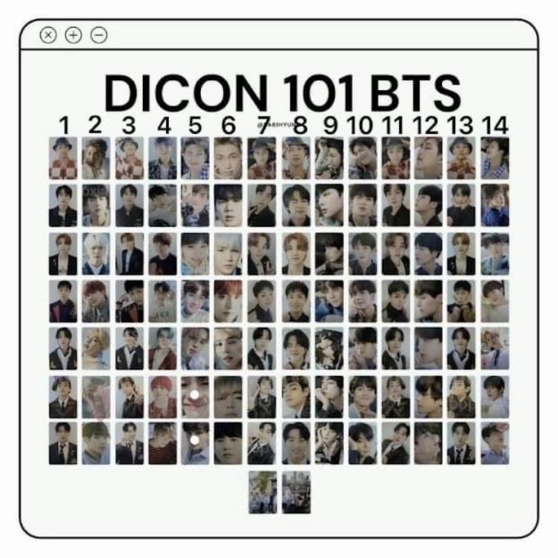 (READY STOK) DICON BTS OFFICIAL | PHOTOCARD OFFICIAL DICON BTS | SHARING DICON BTS | PHOTOCARD TAE Z