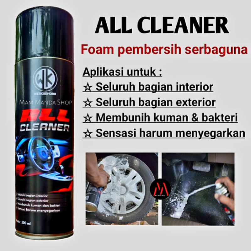 All Cleaner Mobil / Foam pembersih serbaguna / Pembersih Interior &amp; Exterior / Pembersih mesin Ban Jok kulit Plafon bludru / Pembersih Mobil