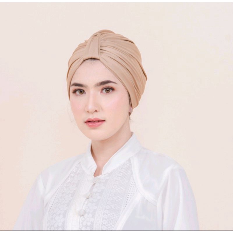 Emily Turban Instant Jersey - Aksesoris Fashion Inner Hijab Jilbab Turban Penutup Kepala Wanita Cewe