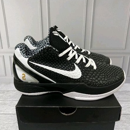 SEPATU PRIA UNISEX NIKE ZOOM KOBE 6 PROTRO MAMBACITA SWEET SIXTEEN " BLACK WHITE" ORIGINAL PREMIUM G