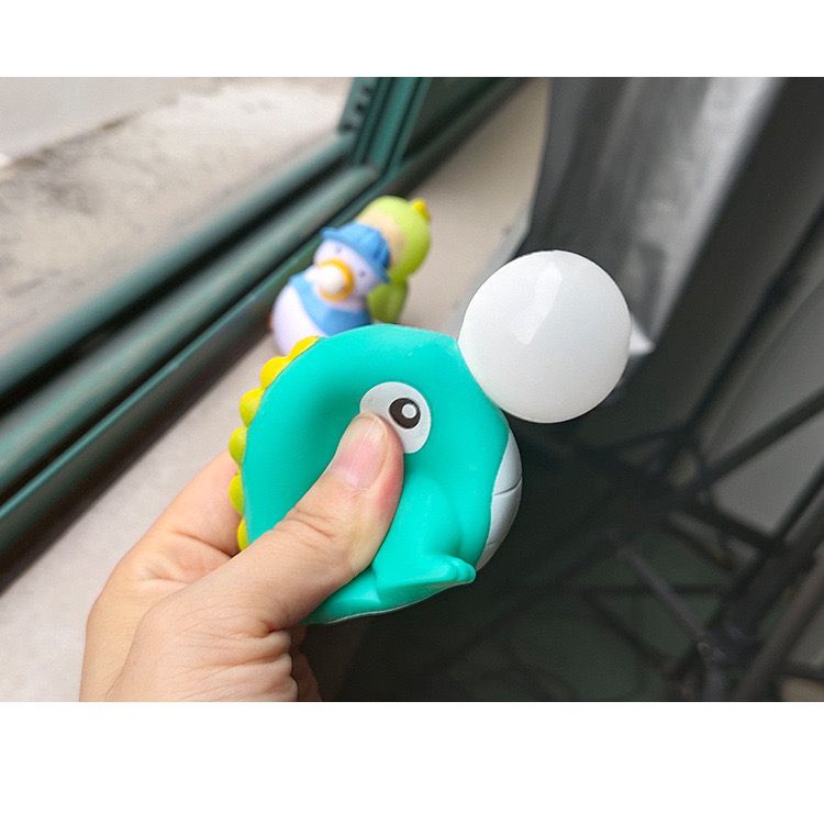 Mainan Squishy Dino Pop it Karet Silikon Balon Silicone Pencet Lentur Aman