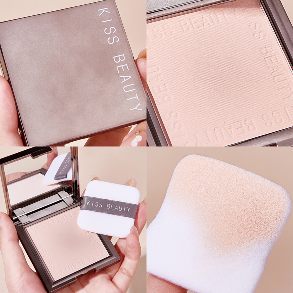 Professional Pressed Powder/GAMBAR Bedak Kecantikan 12g - Lasting Glow Density Powder Bedak Pemutih 