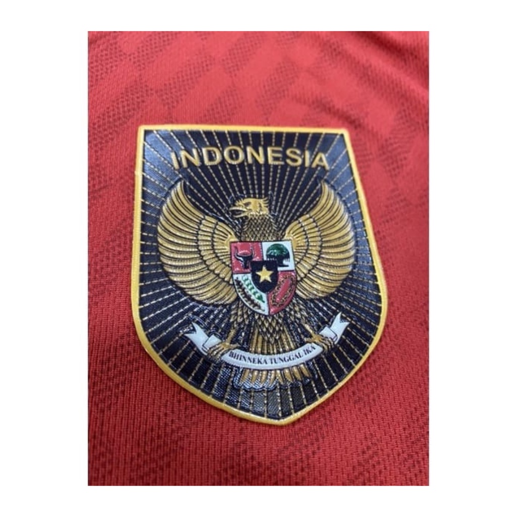 jersey futsal pria kaos sepak bola club baju timnas GARUDA Indonesia atasan GO wanita dewasa t-shirt seragam custom jersy outfit klub olahraga kostum jarsey soccer pakaian oblong sports suit apparel national team INA merah polos