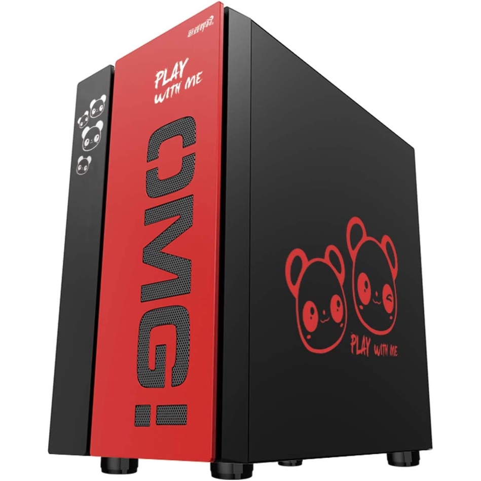 Casing PC Gaming OMG RED Ximatex M-atx Micro ATX Panda Series Resmi