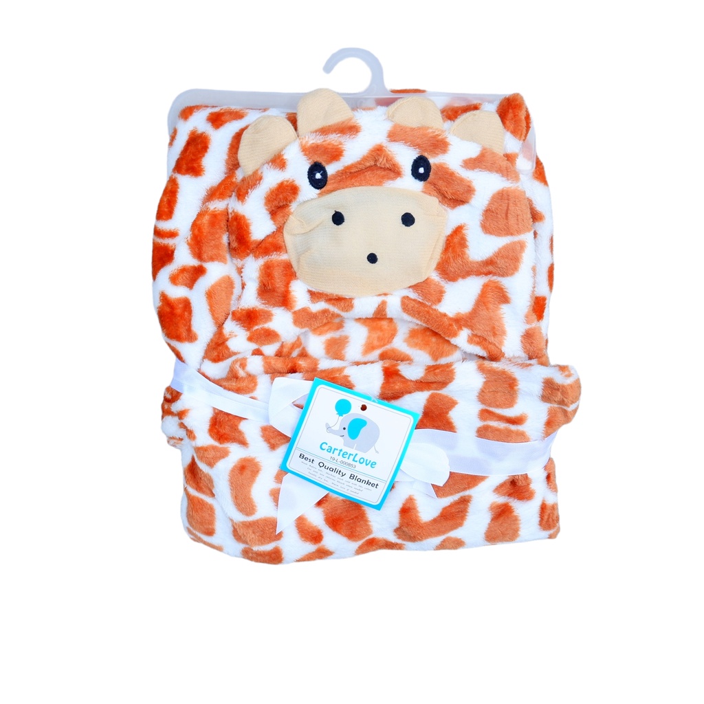 Selimut Bayi Topi Boneka / Selimut Karakter Fleece