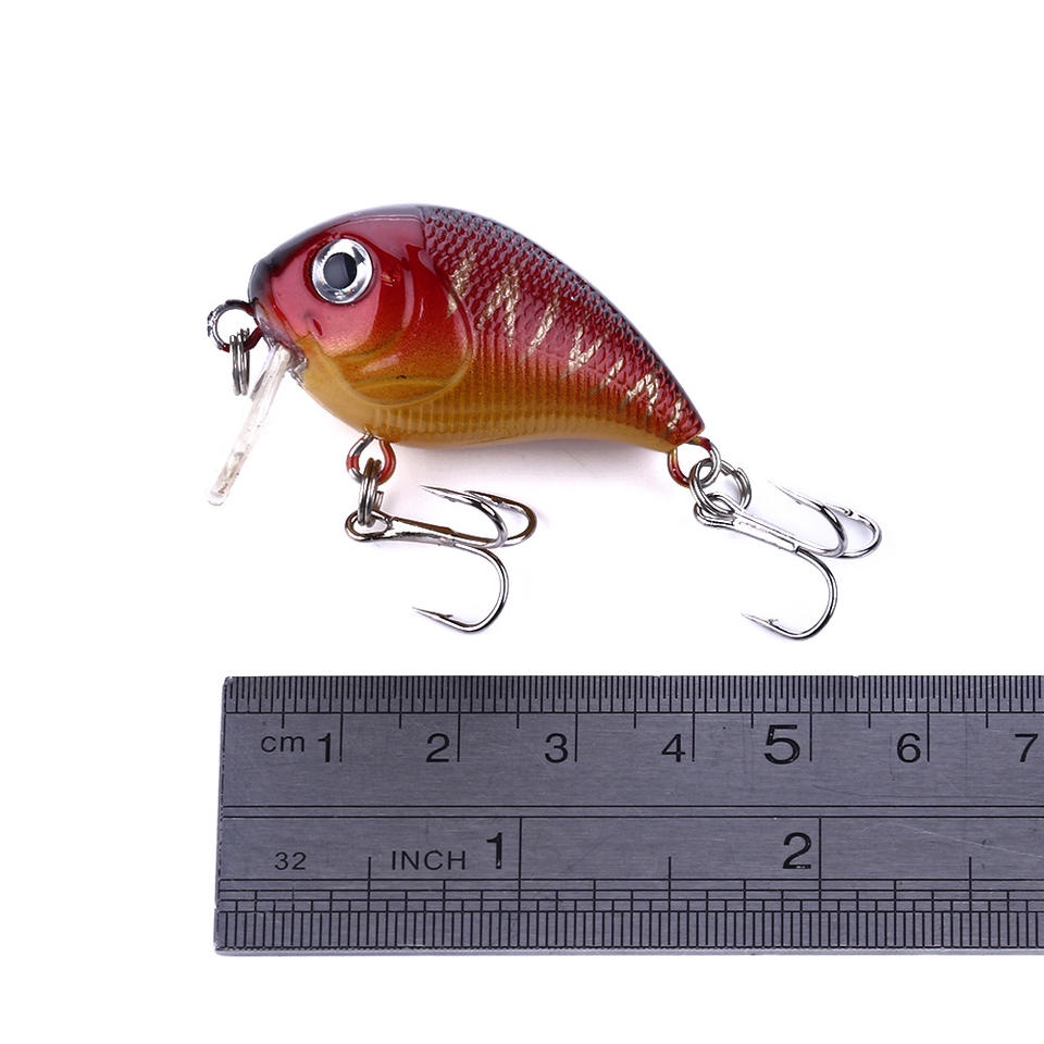 UMPAN PANCING CRANKAIT 4.5CM 7G MATA IKAN SUDAH 3D UMPAN MODEL (CB050) CASTING BARAMUNDI IKAN GABUS TERSEDIA 10 WARNA