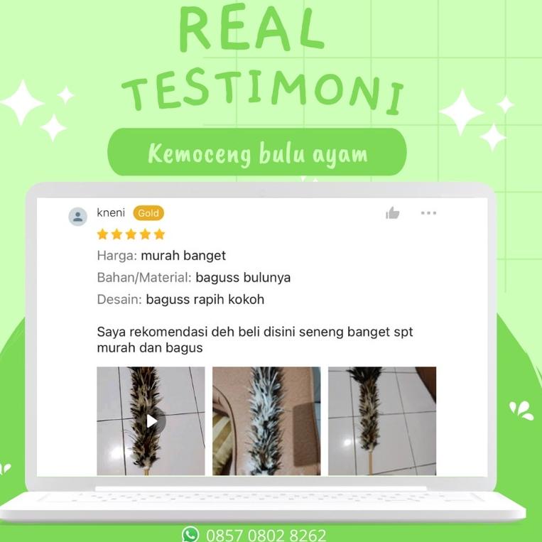 KEMOCENG BULU AYAM LANCUR KOMBINASI JAGO PEJANTAN BANGKOK 65 CM - SULAK KEMOCENG KEMUCING KEMONCENG 