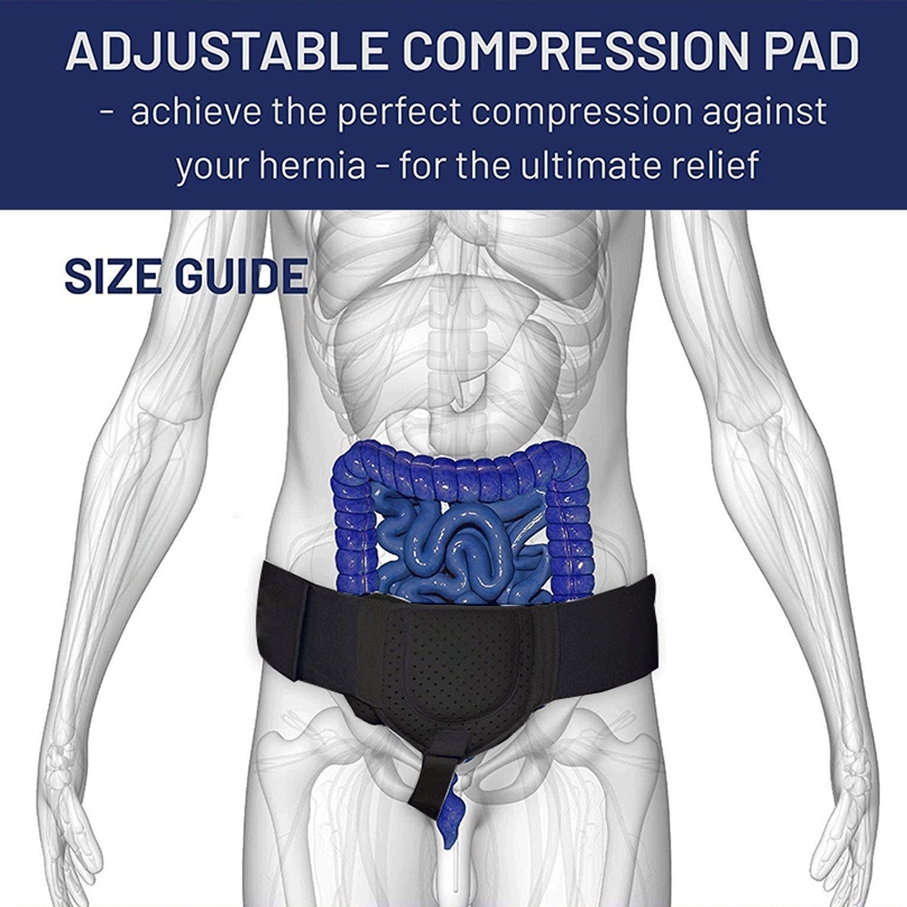 Sabuk Hernia Pria Dewasa/Sabuk Supporter Hernia/Terapi Hernia Belt Pria Dewasa