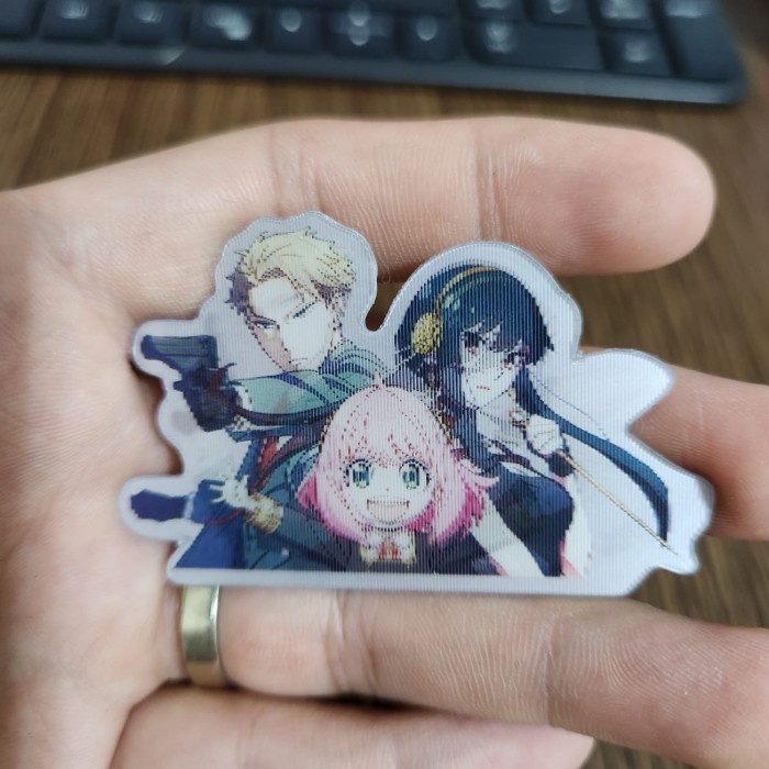 

STIKER 3D MOTION LENTICULAR ANIME - DK0150 - Spy X Family - Family