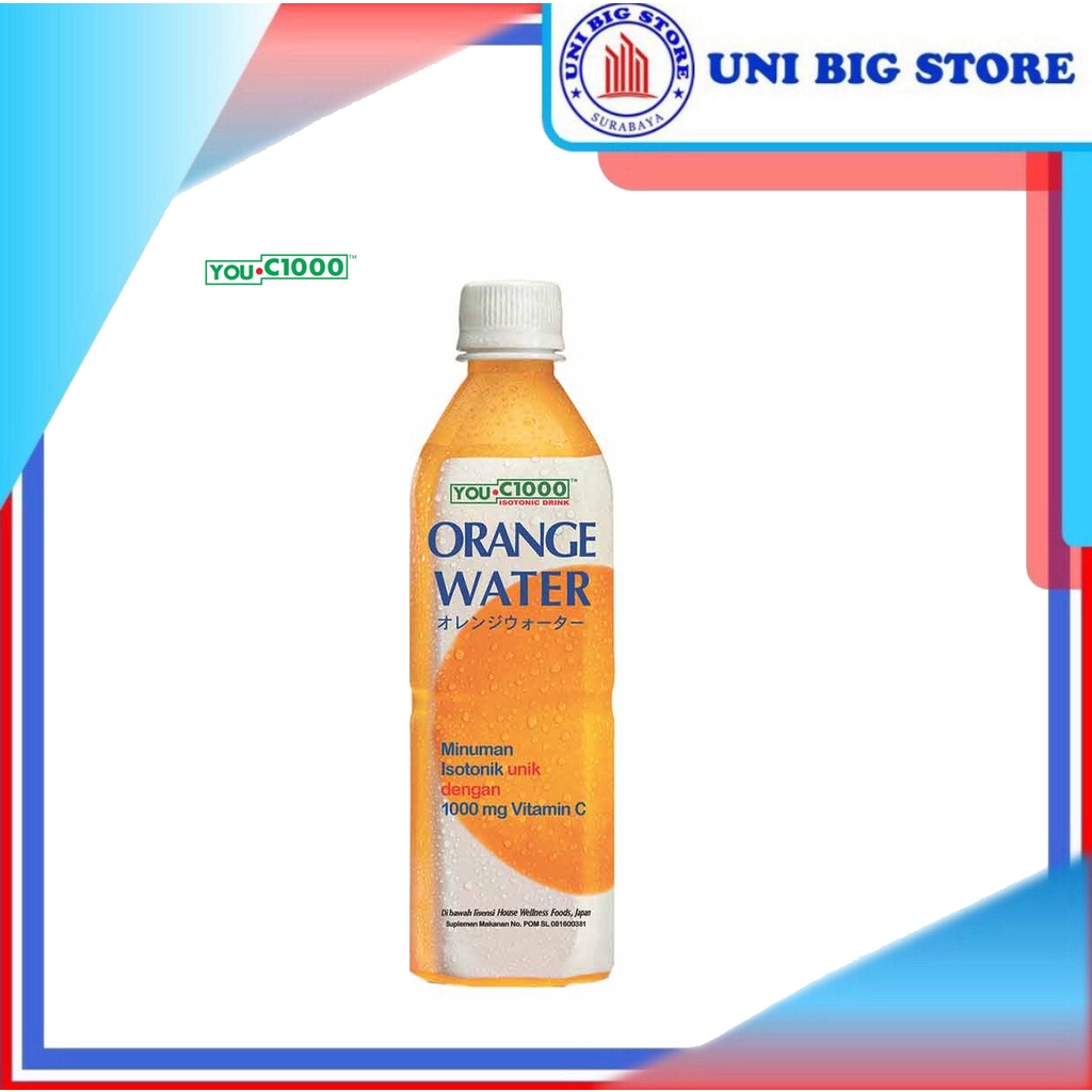 

You C 1000 mg Vit C Water Orange Bottle 500 ml Botol YOUC 1000