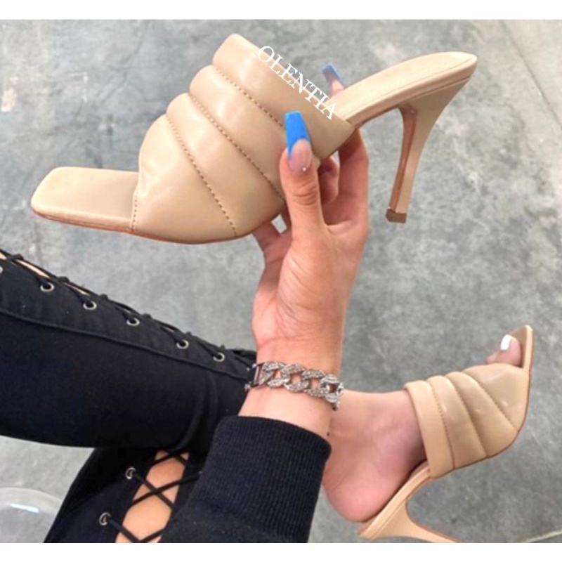 Sandal Wanita Sandal heels selop Heels 9cm SH 04