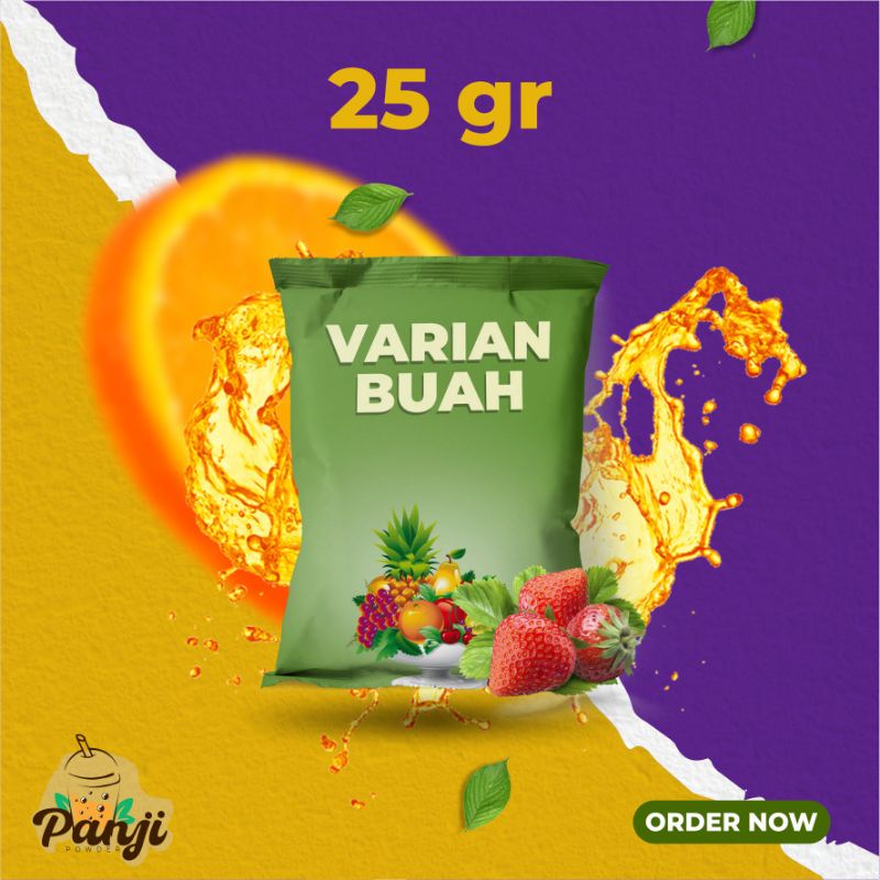 BUBUK MINUMAN ANEKA RASA KEMASAN 25GRAM BUBUK MINUMAN RASA MINUMAN BUBUK SIAP SAJI SERBUK MINUMAN ANEKA RASA MINUMAN BUBUK KEMASAN 25GRAM BUBUK MINUMAN TESTER BUBUK MINUMAN BOBA