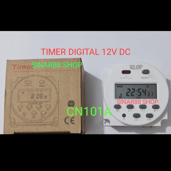 Timer/Dimer Digital Dc/Ac 12V 16A/12 Volt 16 Ampere Timer/Dimer Walet