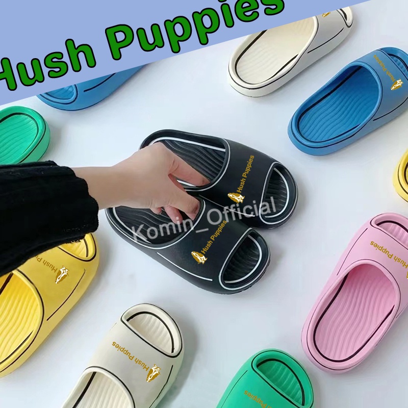 [Bebas Ongkir] Hush Puppies Sandal Wanita Import Sandal Pria Cartoon Ringan Sendal Cewek Korea Sandal Slip On Terbaru