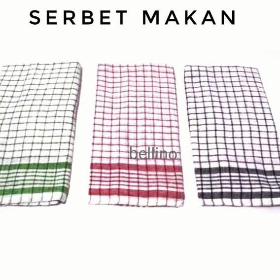 Terlaris [LUSINAN] LAP SERBET DAPUR 1 LUSIN | SERBET KAIN LAP PIRING | LAP TANGAN SERBET MAKAN KAIN 
