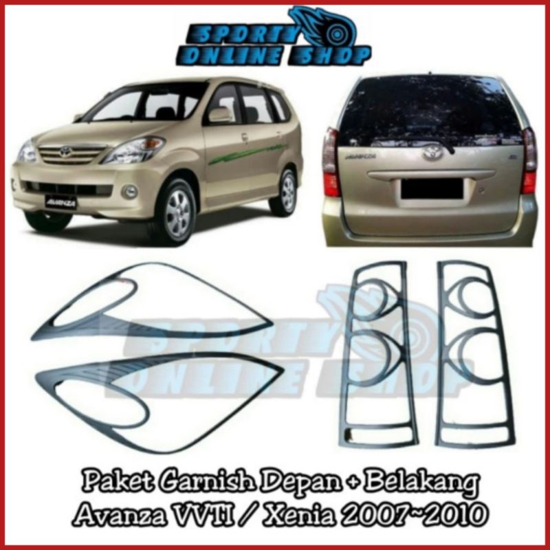 Garnish Lampu Avanza VVTI 2007-2010 Hitam Dop